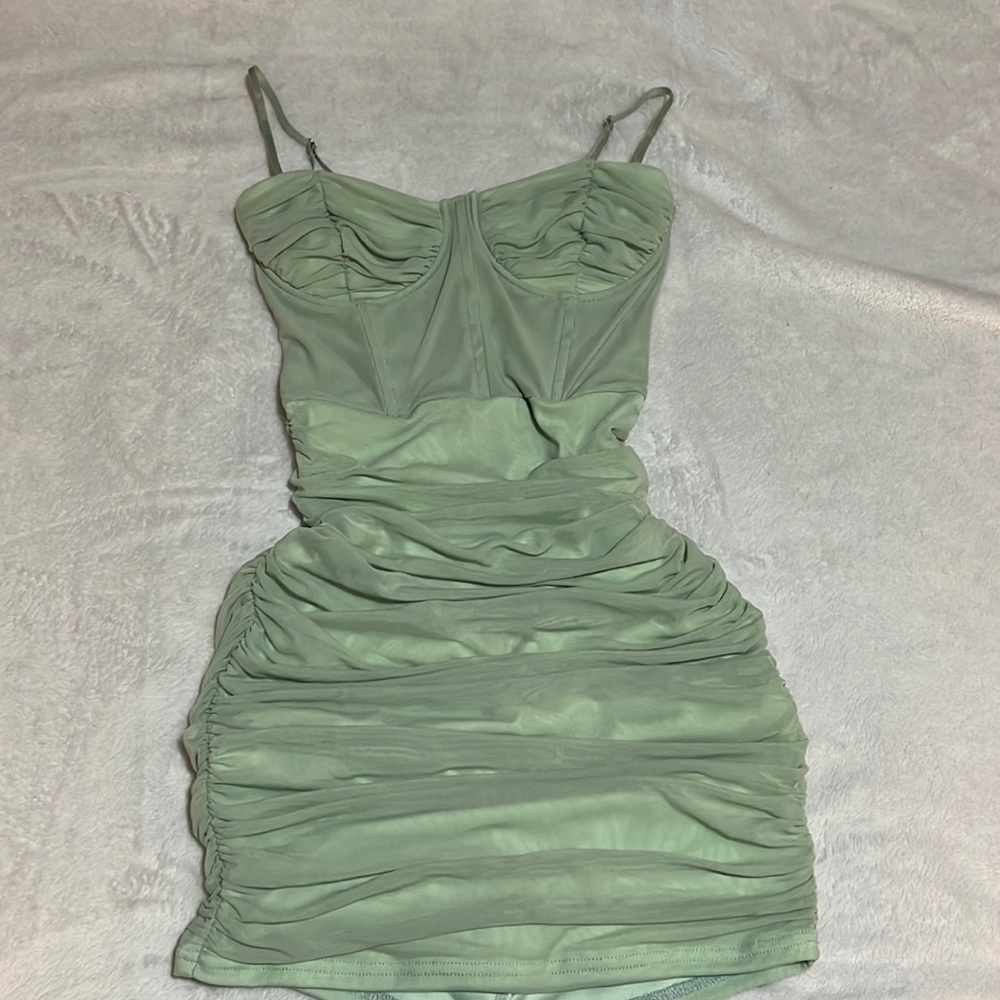 Sage green dress